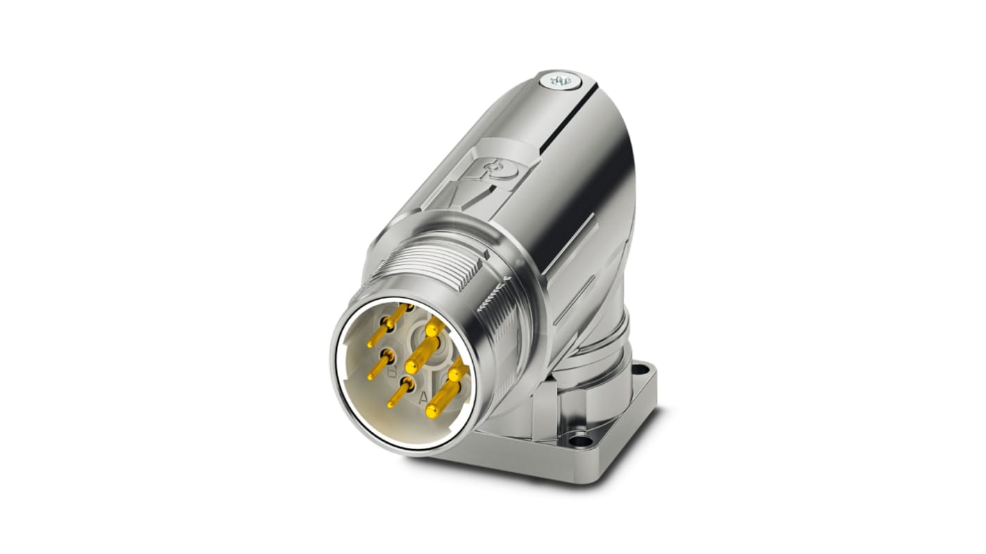 Phoenix Contact M23 PRO M23 Rundsteckverbinder Stecker 8-polig / 30.0A Frontmontage, Crimpanschluss IP66, IP68, IP69K