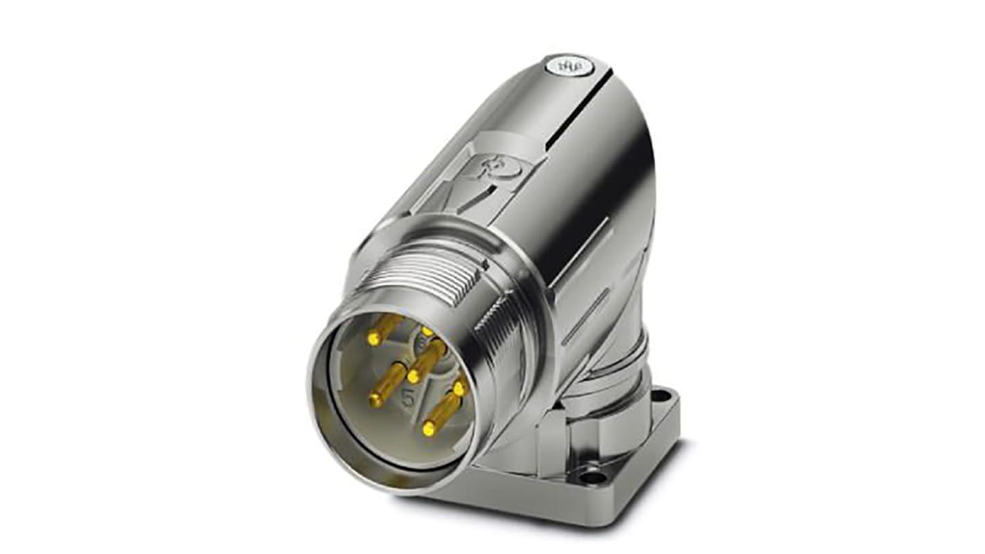 Phoenix Contact M23 PRO M23 Rundsteckverbinder Stecker 6-polig / 30.0A Frontmontage, Crimpanschluss IP66, IP68, IP69K