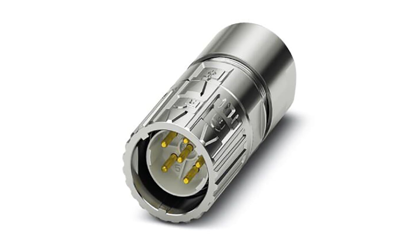 Phoenix Contact M23 PRO M23 Rundsteckverbinder Stecker 6-polig / 30.0A Kabelmontage, Crimpanschluss IP66, IP68, IP69K