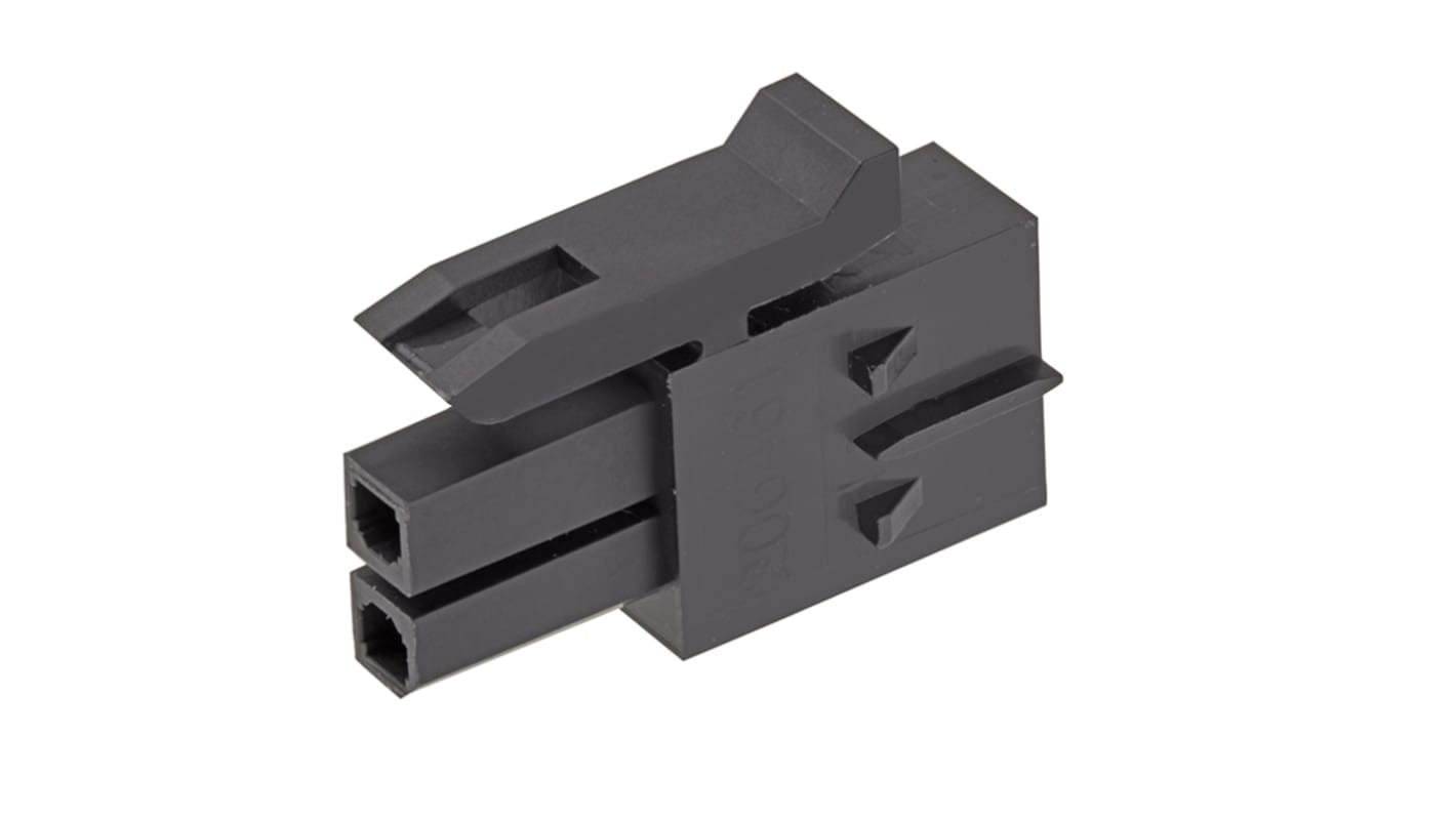 Molex Leiterplattensteckverbinder Gehäuse Buchse 3mm, 2-polig / 2-reihig, Kabelmontage für 206460 Micro-Fit+-Terminal