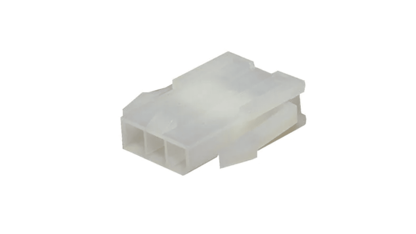 Carcasa de conector de crimpado Molex 39-01-4032, Serie Mini-Fit, paso: 4.2mm, 3 contactos, 2 filas, Macho, Montaje en