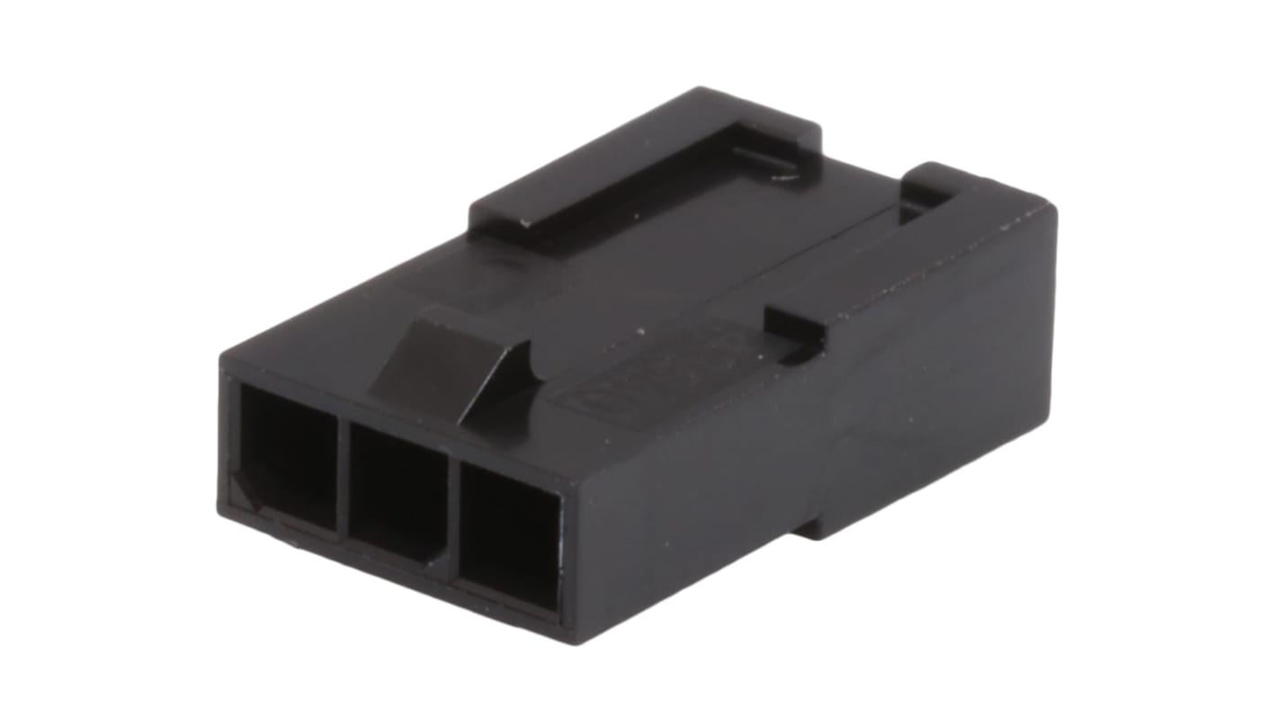 Corpo connettore Molex Maschio, 3 vie, 1 fila, passo 3mm