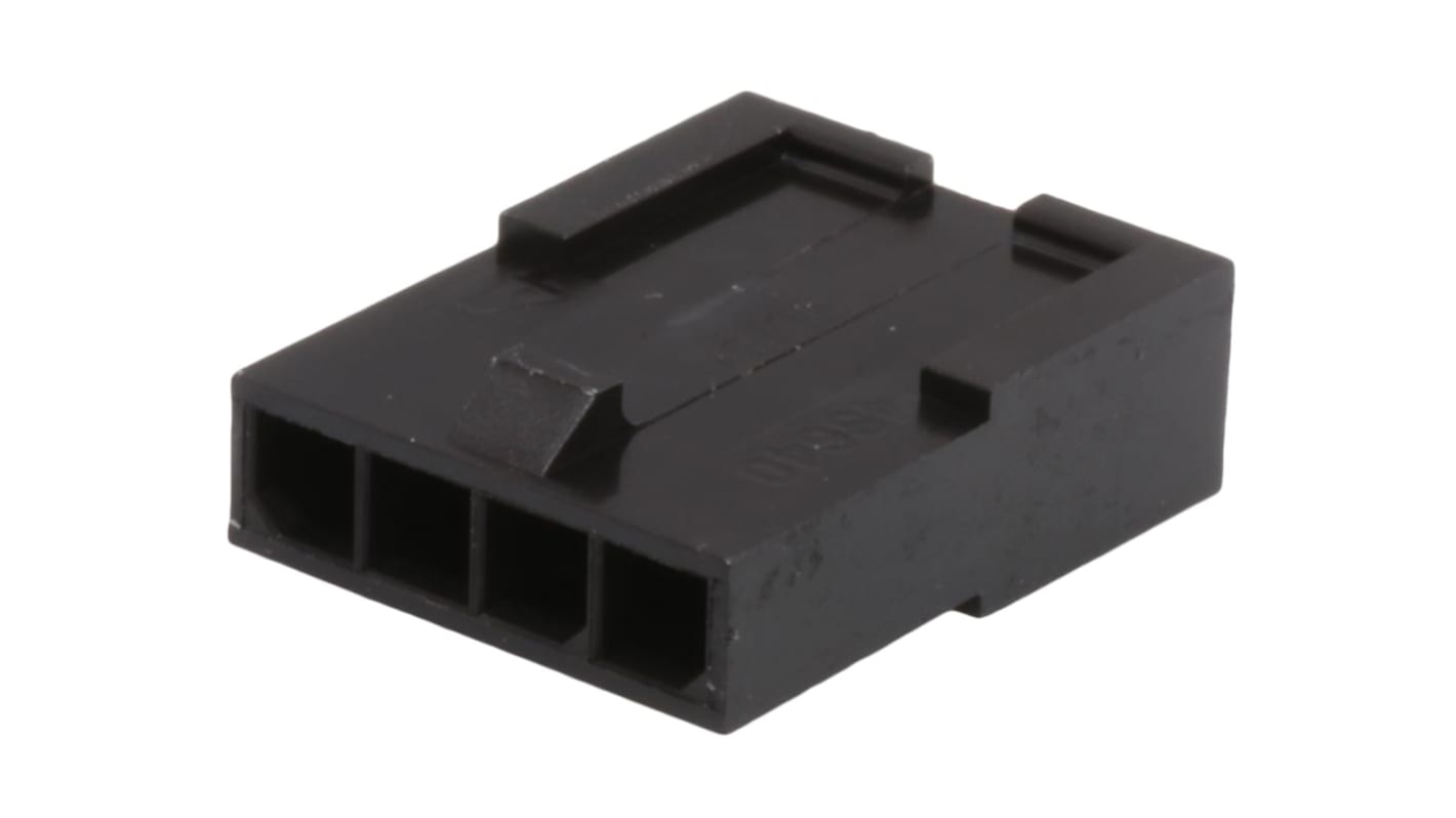 Corpo connettore Molex Maschio, 4 vie, 1 fila, passo 3mm