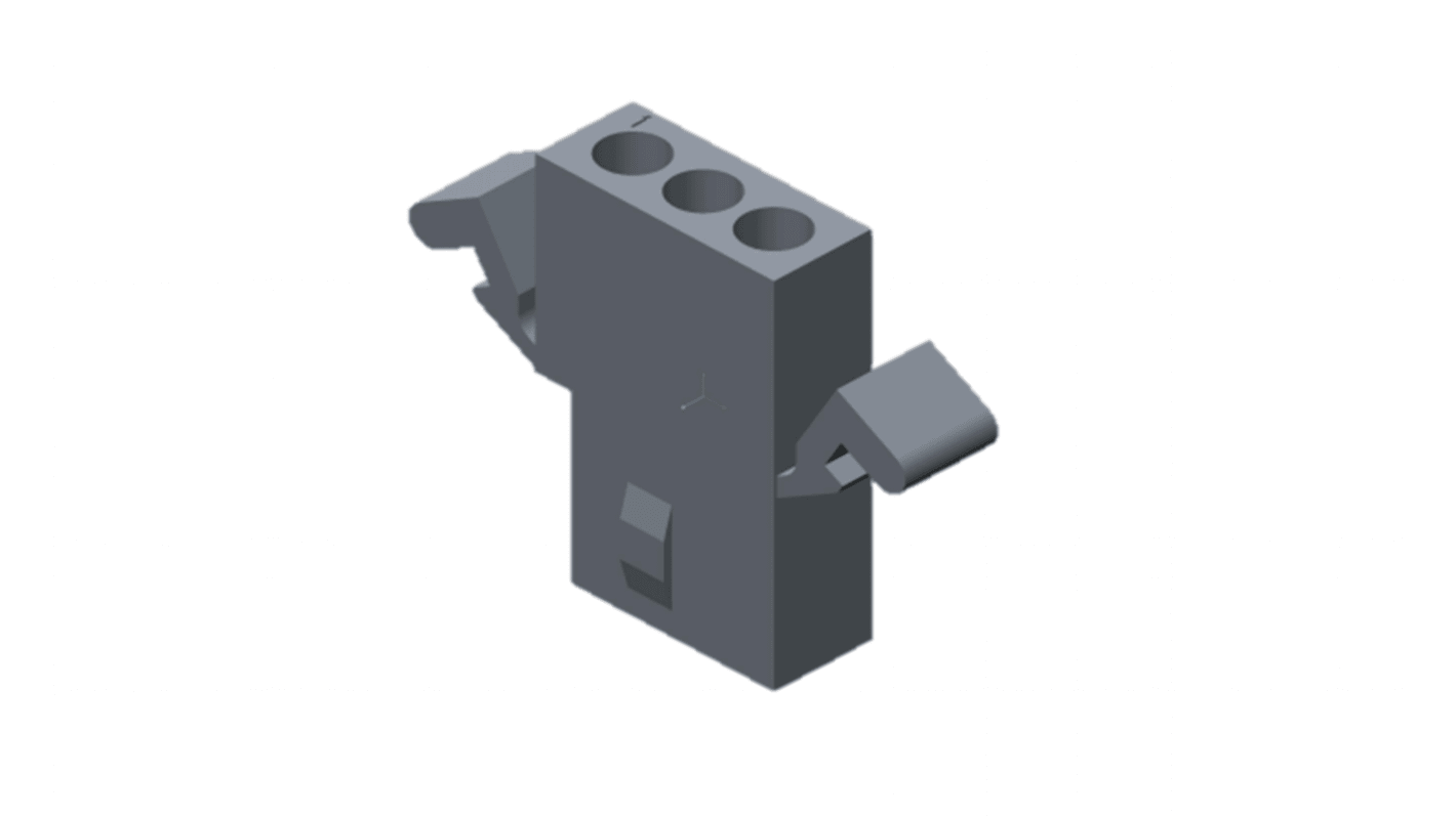 Molex Standard .062" Crimpsteckverbinder-Gehäuse Buchse 1.57mm, 3-polig / 1-reihig, Tafelmontage für 1560