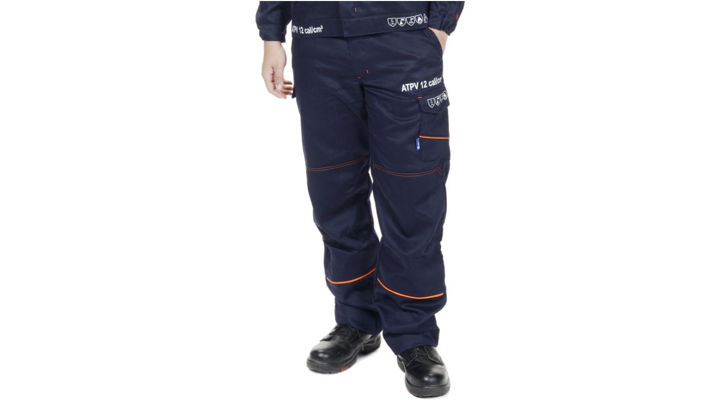 Penta Arc Flash Navy Anti-static, Flame Retardant Work Trousers 42 ￫ 44in, XXL Waist