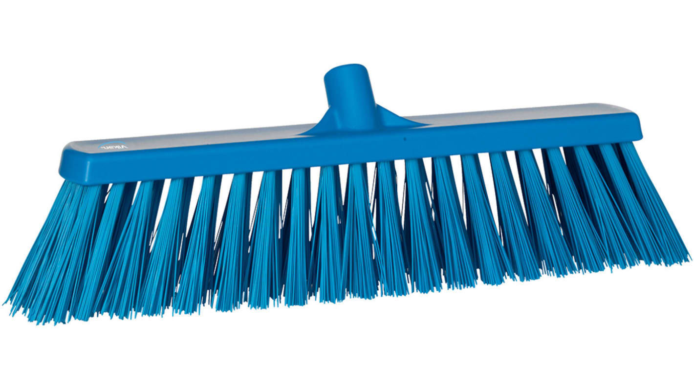 Vikan Broom, Blue With PET Bristles