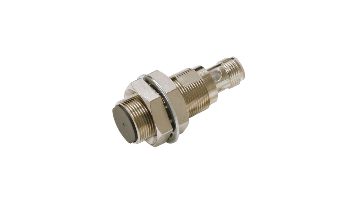 Omron E2E-NEXT Series Inductive Barrel-Style Proximity Sensor, M18 x 1, 12 mm Detection, NPN Output, 10 → 30 V