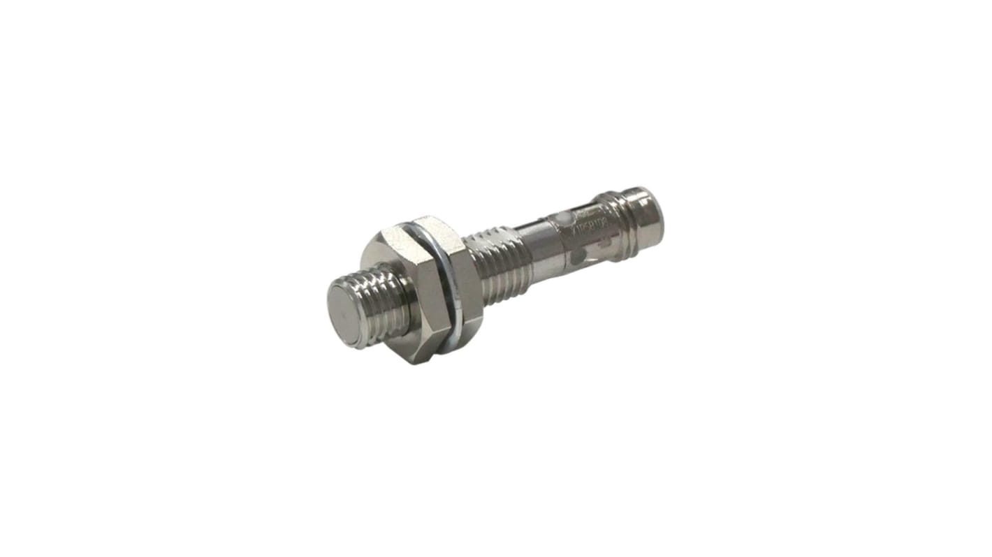 Omron E2E-NEXT Series Inductive Barrel-Style Proximity Sensor, M8 x 1, 2 mm Detection, PNP Output, 10 → 30 V dc,