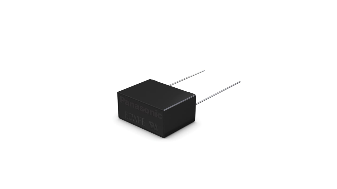 Panasonic ECWFE Polypropylene Film Capacitor, 630V dc, ±5%, 1.5μF, Through Hole