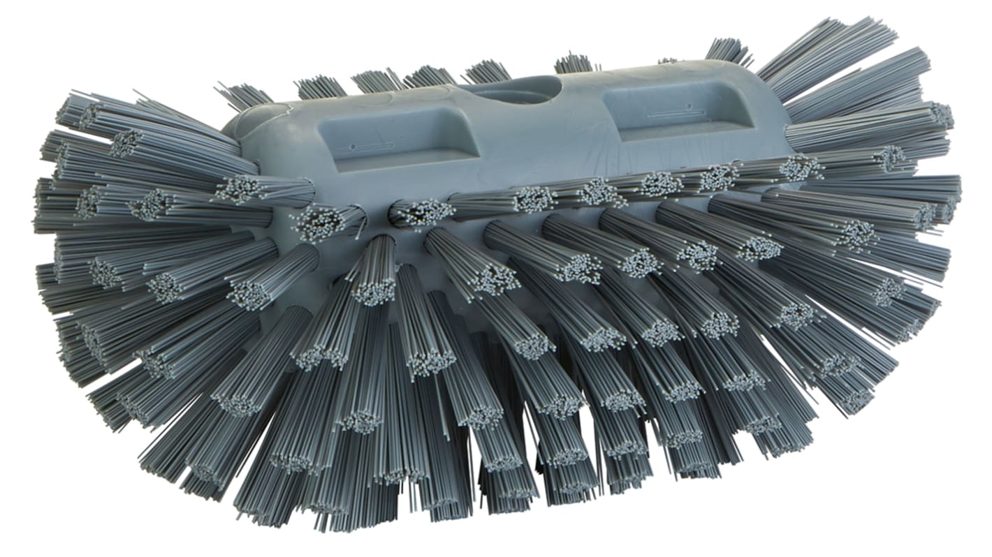 Vikan Hard Bristle Grey Scrubbing Brush, 40mm bristle length, PET bristle material