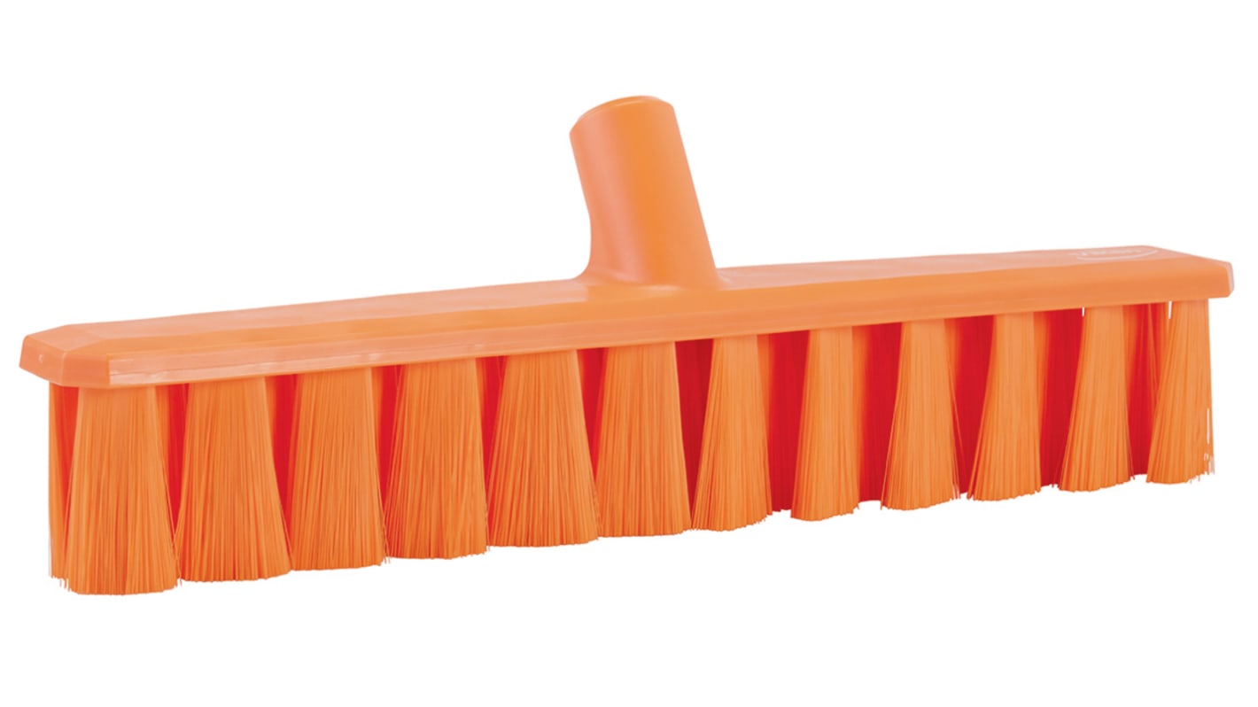 Vikan Broom, Orange With PET Bristles