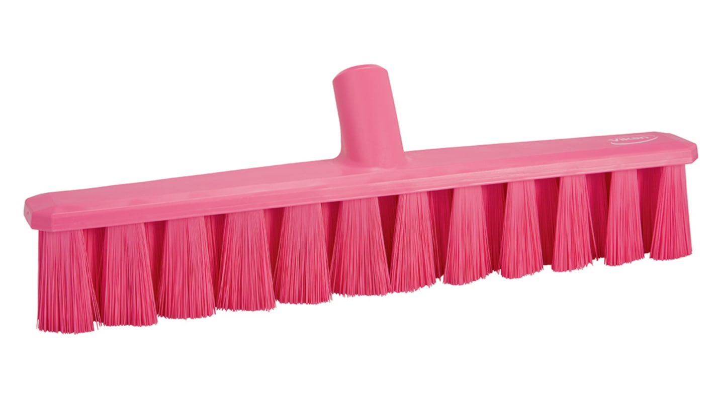 Vikan Broom, Pink With PET Bristles