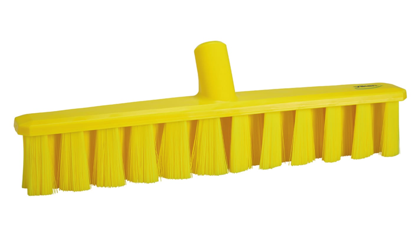 Vikan Broom, Yellow With PET Bristles