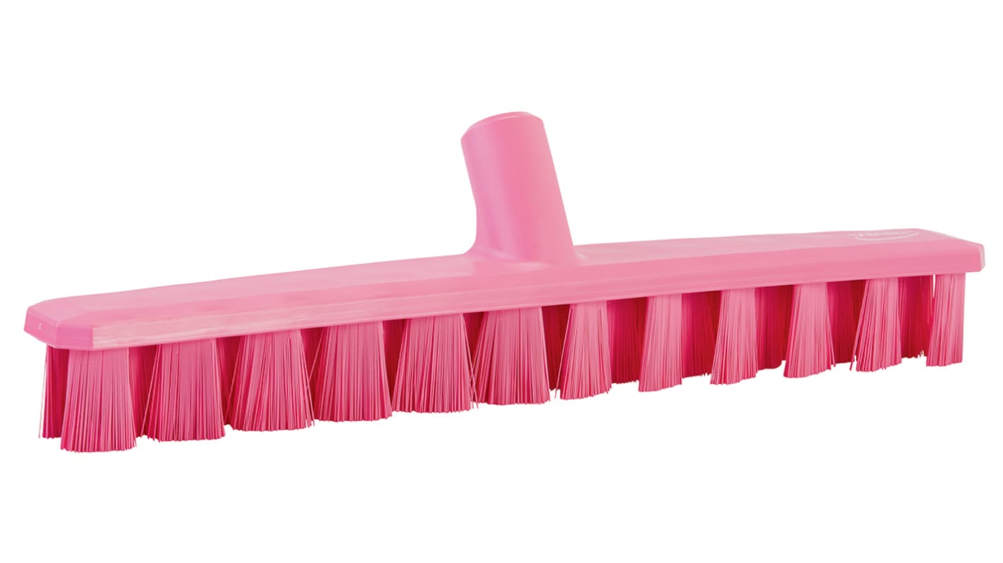 Vikan Hard Bristle Pink Scrubbing Brush, 37mm bristle length, PET bristle material