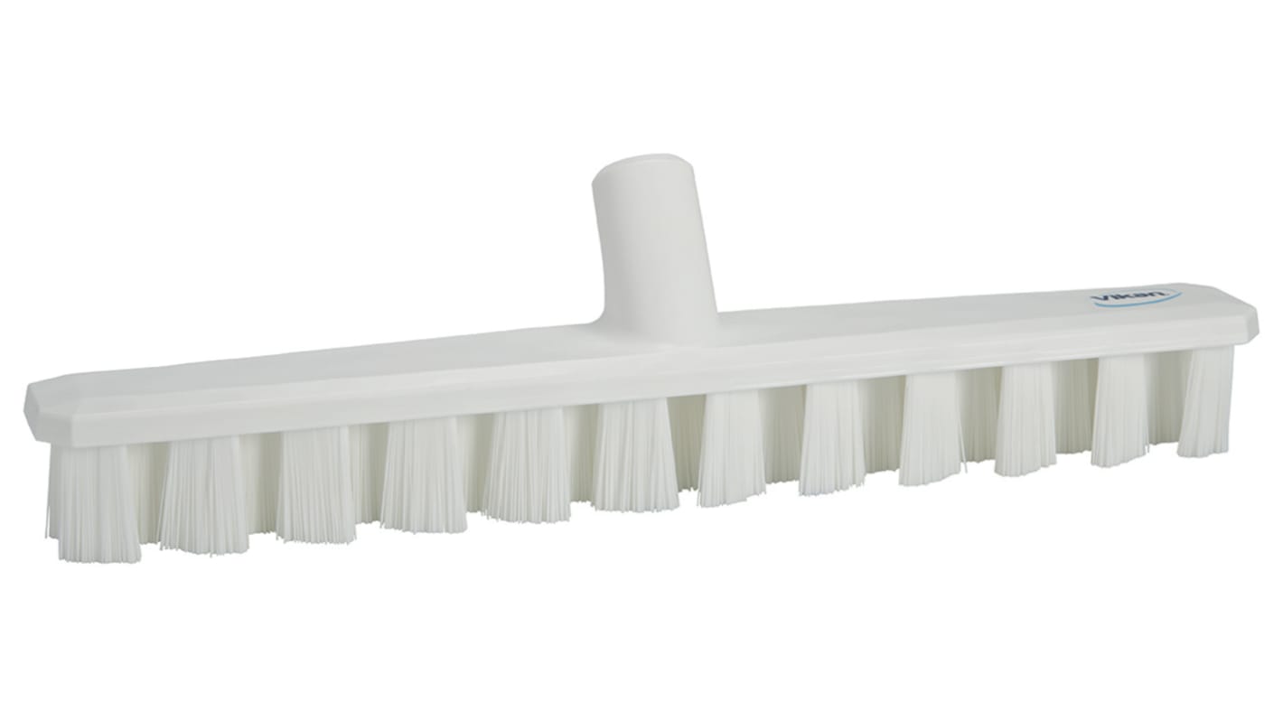 Vikan Hard Bristle White Scrubbing Brush, 37mm bristle length, PET bristle material