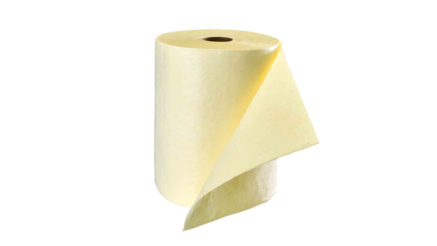 Rouleau Absorbant Produit chimique RS PRO, 1 par paquet , capacité d'absorption: 50L, RS PRO.