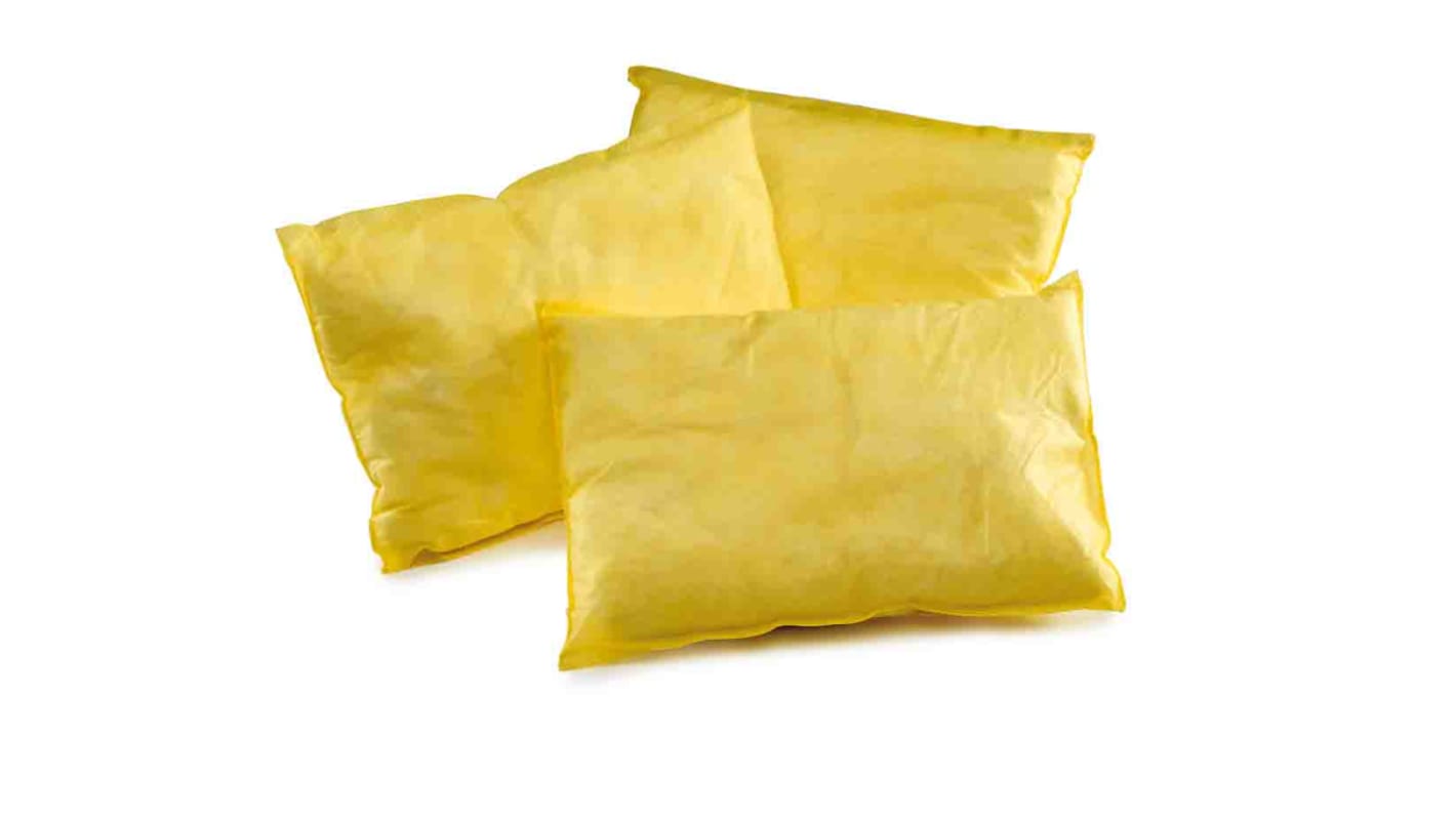 Almohada absorbente de derrames RS PRO, capacidad de absorción 28 L, 8 por paquete