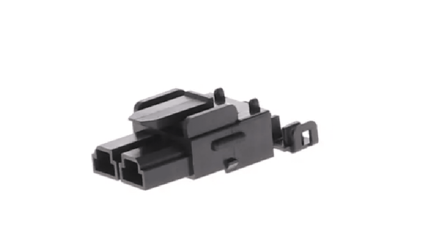 Carcasa de conector de crimpado Molex 42816-0212, Serie Mini-Fit, paso: 10mm, 2 contactos, 2 filas, Hembra, Montaje de