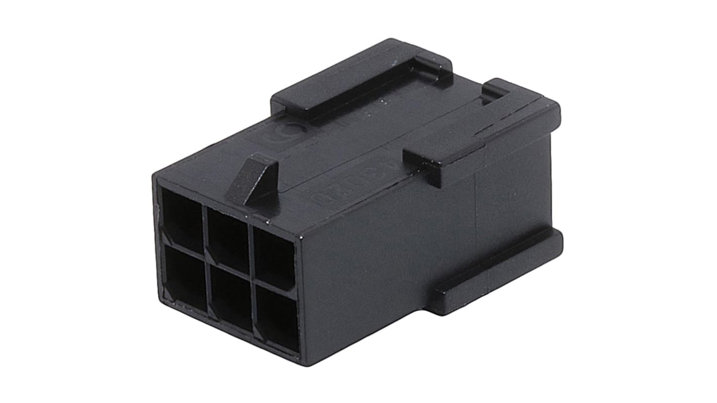 Molex, Micro-Fit Male Crimp Connector Housing, 3mm Pitch, 6 Way, 2 Row