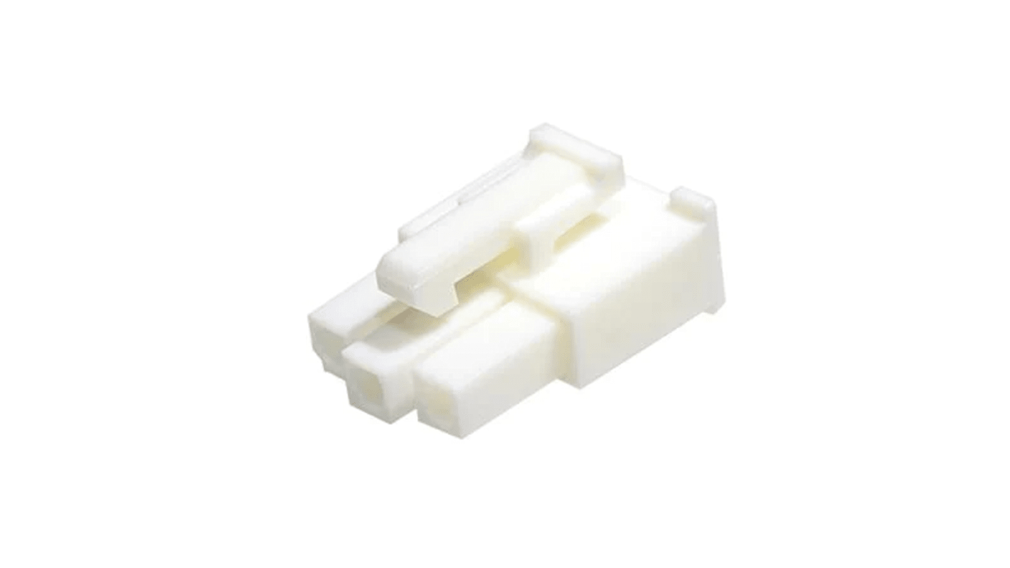 Carcasa de conector de crimpado Molex 39-01-4031, Serie Mini-Fit, paso: 4.2mm, 3 contactos, 2 filas, Hembra, Montaje de