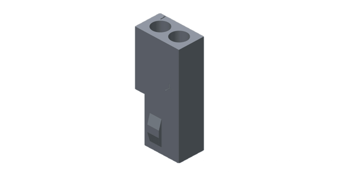Carcasa de conector de crimpado Molex 03-06-1023, Serie Standard .062", paso: 1.57mm, 2 contactos, , 1 fila filas,