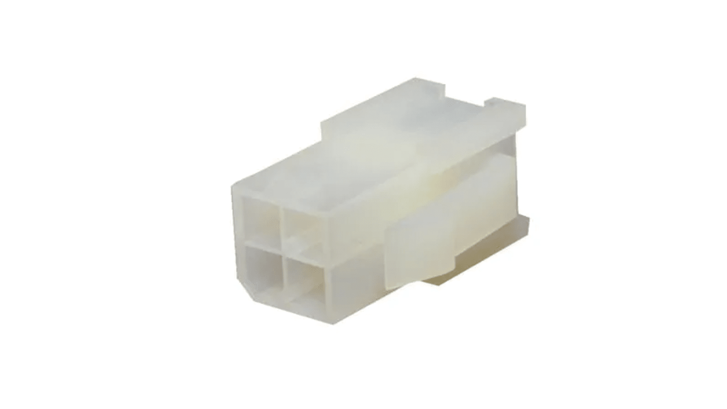 Molex, Mini-Fit Male Crimp Connector Housing, 4.2mm Pitch, 4 Way, 2 Row