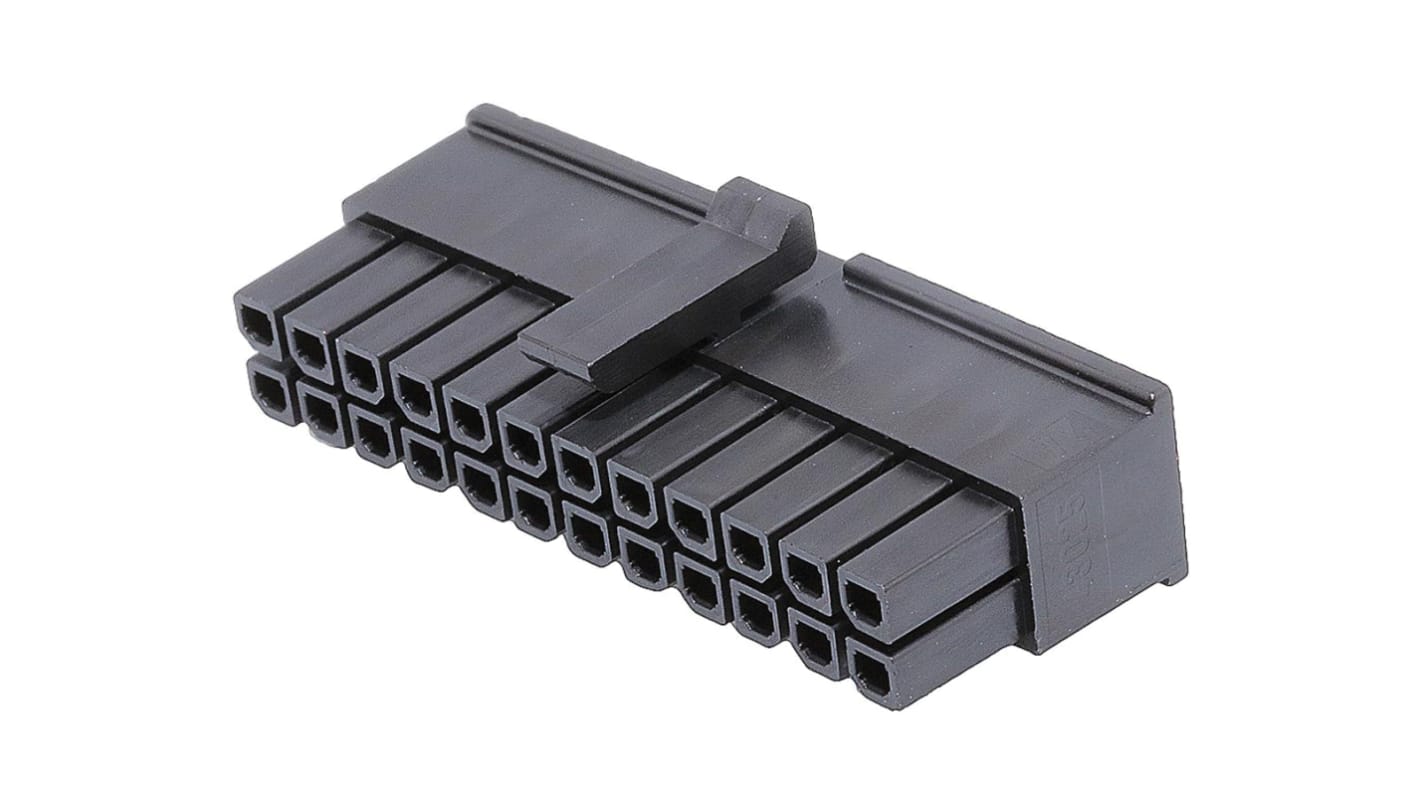 430252400 Molex, MicroFit Female Crimp Connector Housing, 3mm Pitch