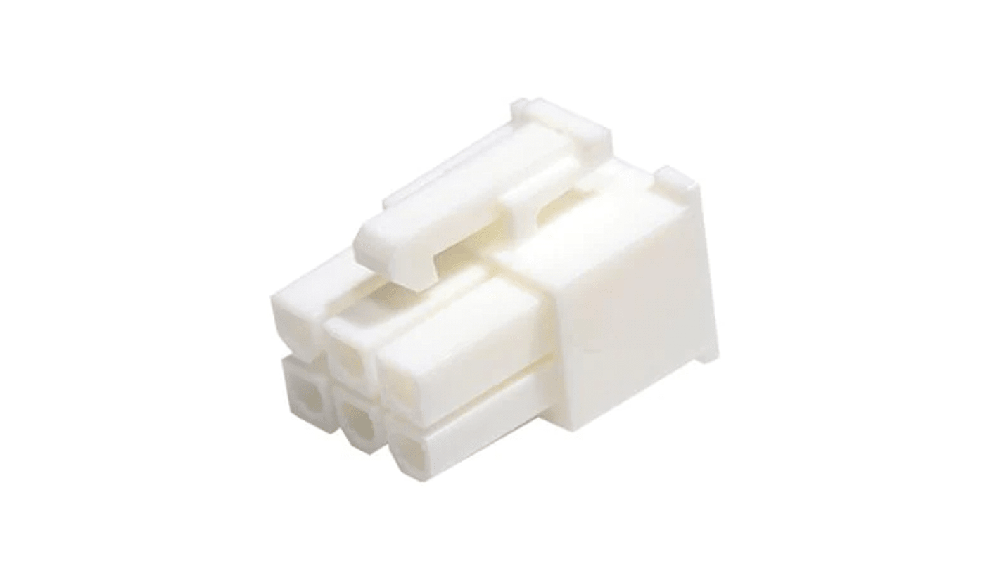 Molex Mini-Fit Crimpsteckverbinder-Gehäuse Buchse 4.2mm, 6-polig / 2-reihig, Kabelmontage für