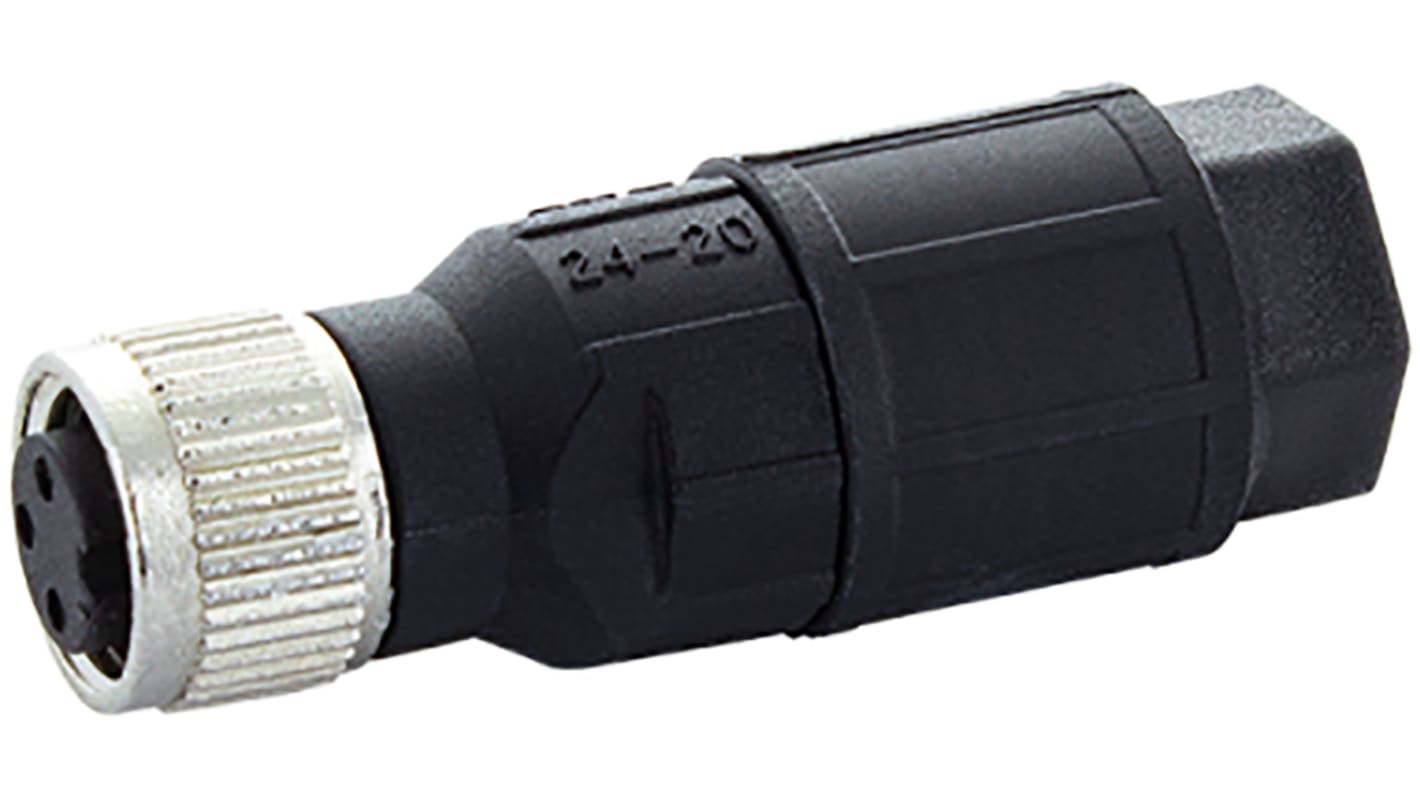 Conector circular Murrelektronik Limited hembra serie 7000 de 3 vías hembra, montaje aéreo, IP65, IP67