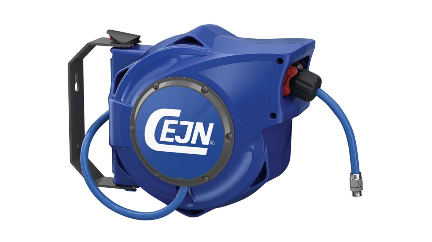 CEJN Wall Mounted 10m Air Hose Reel, 11mm Inner Diameter, 16mm Outer Diameter