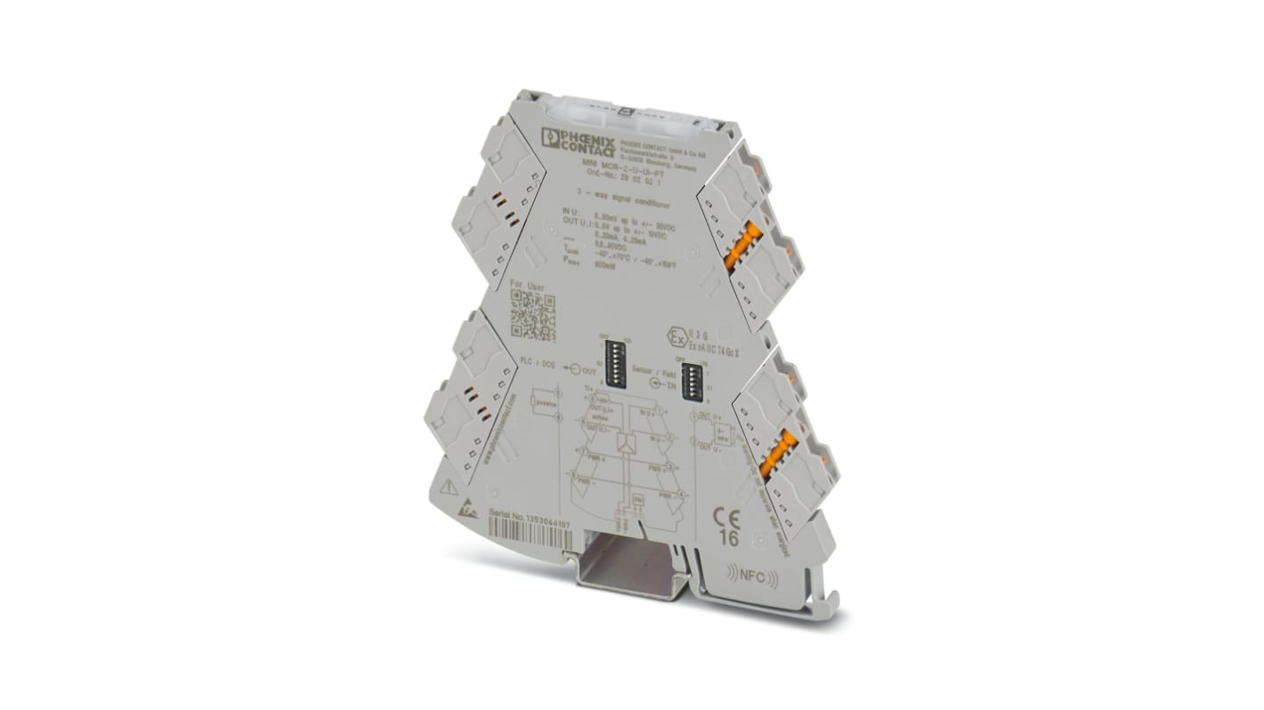 Conditionneur de signal Phoenix Contact MACX MCR -10 V → 10 V, 0(4)mA, ATEX