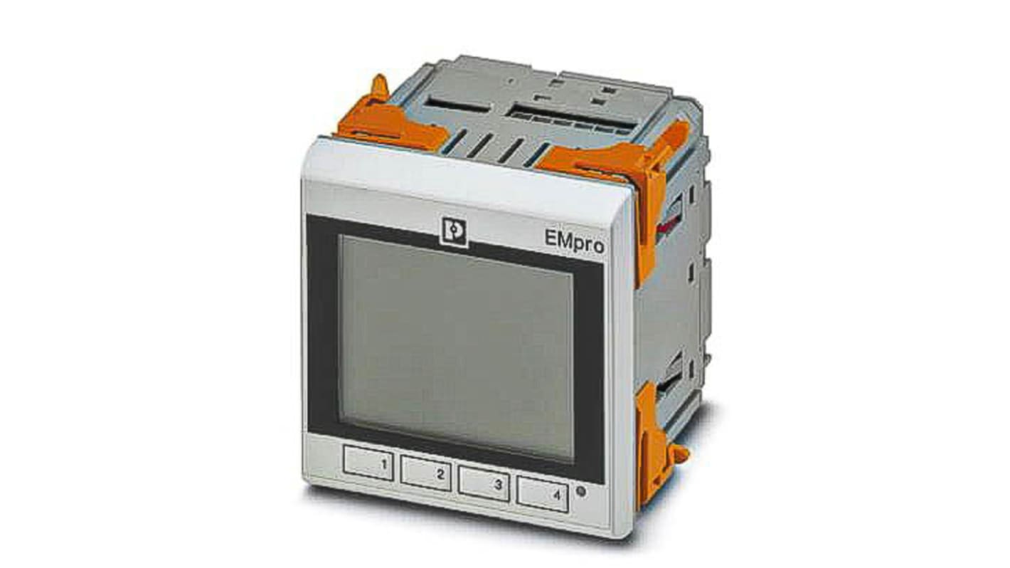 Medidor de energía Phoenix Contact serie EMpro, display LCD, precisión , Class 0.5 s, Class 2, 3 fases