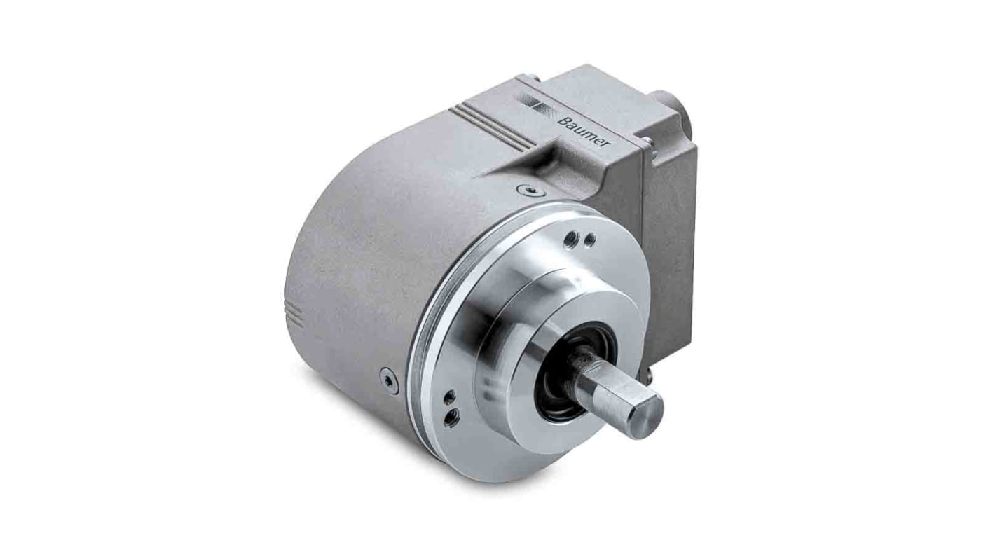 Encoder absoluto Baumer serie EAL580, 6000rpm máx., interfaz Ethernet/IP, con Conector M12, 10→ 30 vc.c., IP65