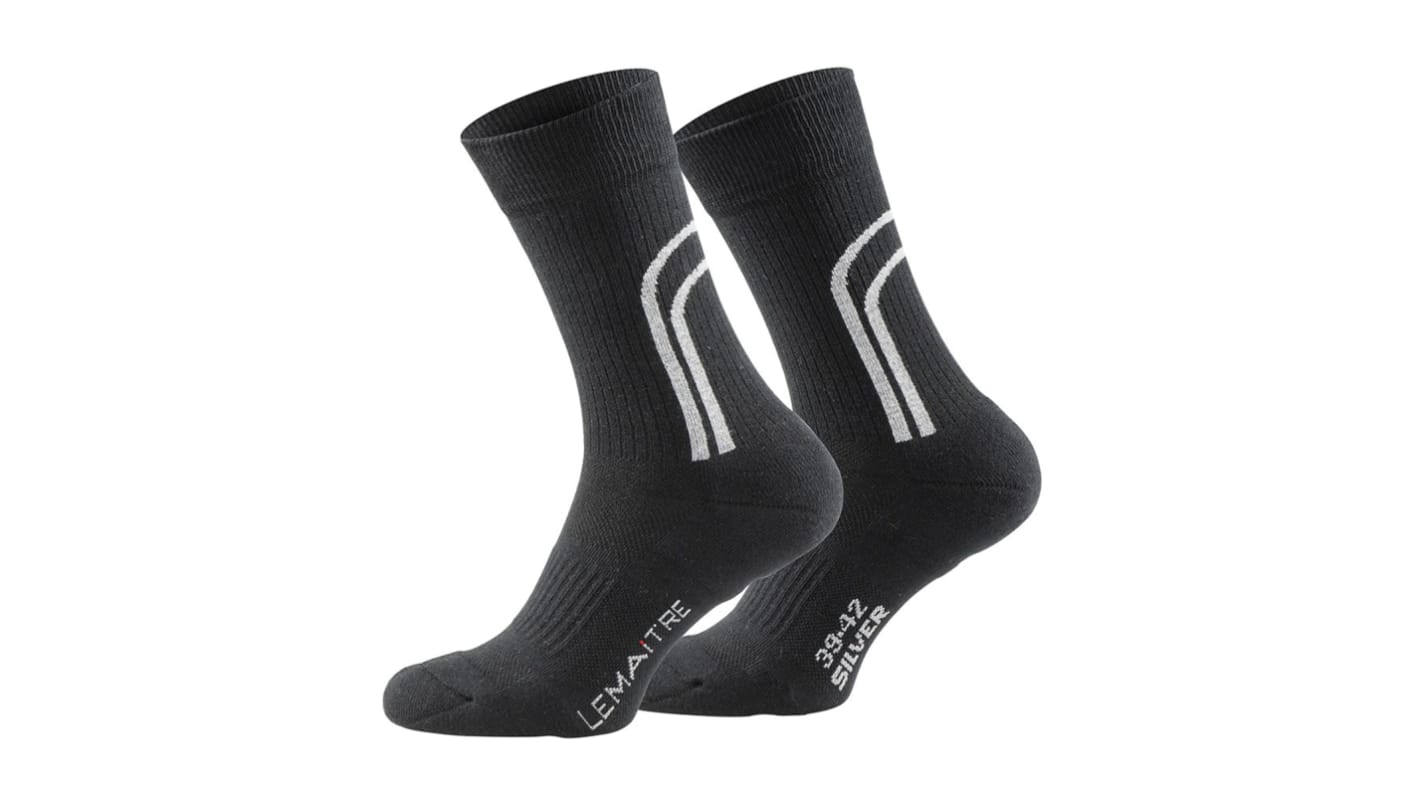 LEMAITRE SECURITE Black Socks, size 46 → 49