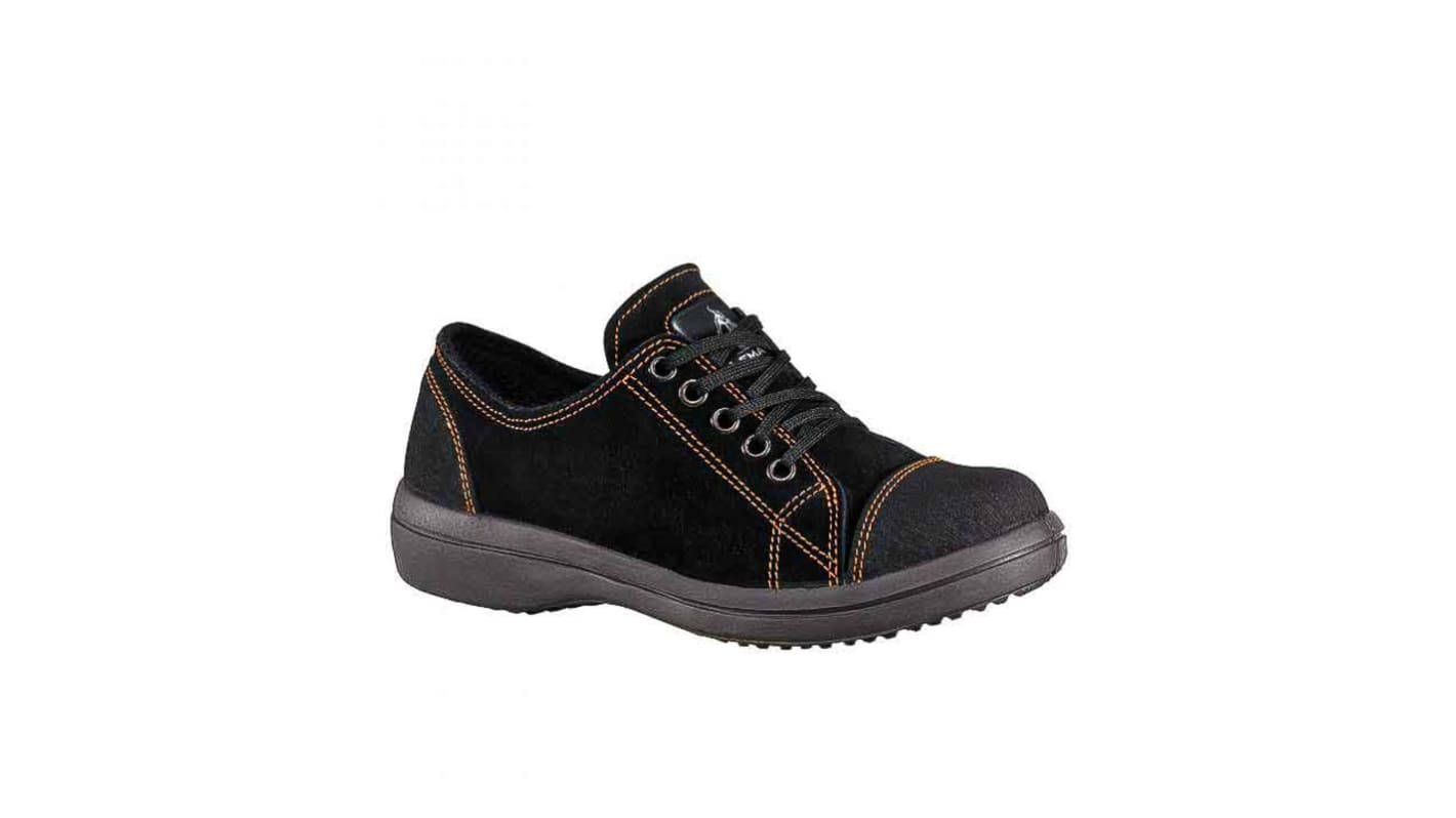 LEMAITRE SECURITE VITAMINE Women's Black, Orange  Toe Capped Safety Trainers, EU 35