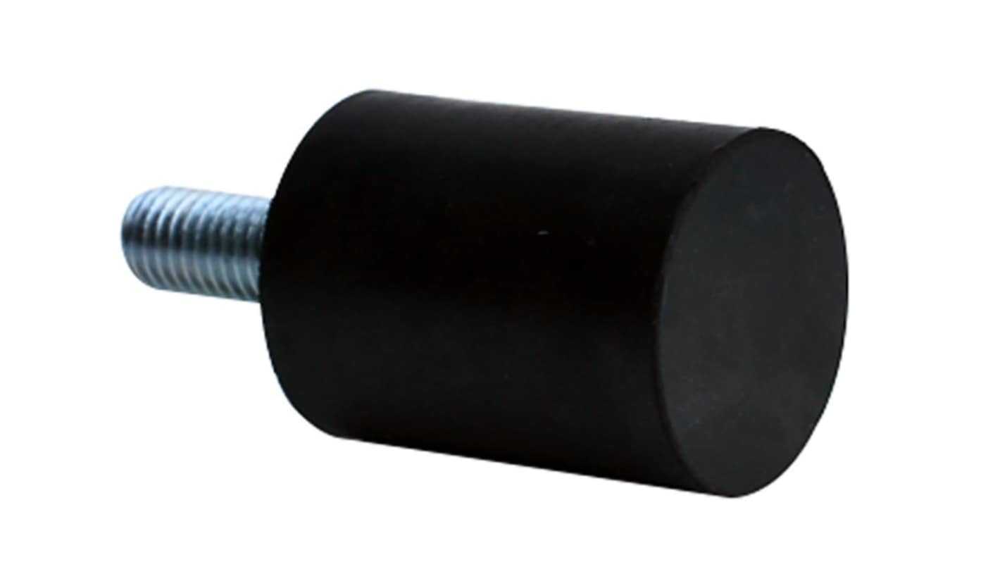 RS PRO M8 Anti Vibration Mount, Male Buffer Foot with 50.8kg