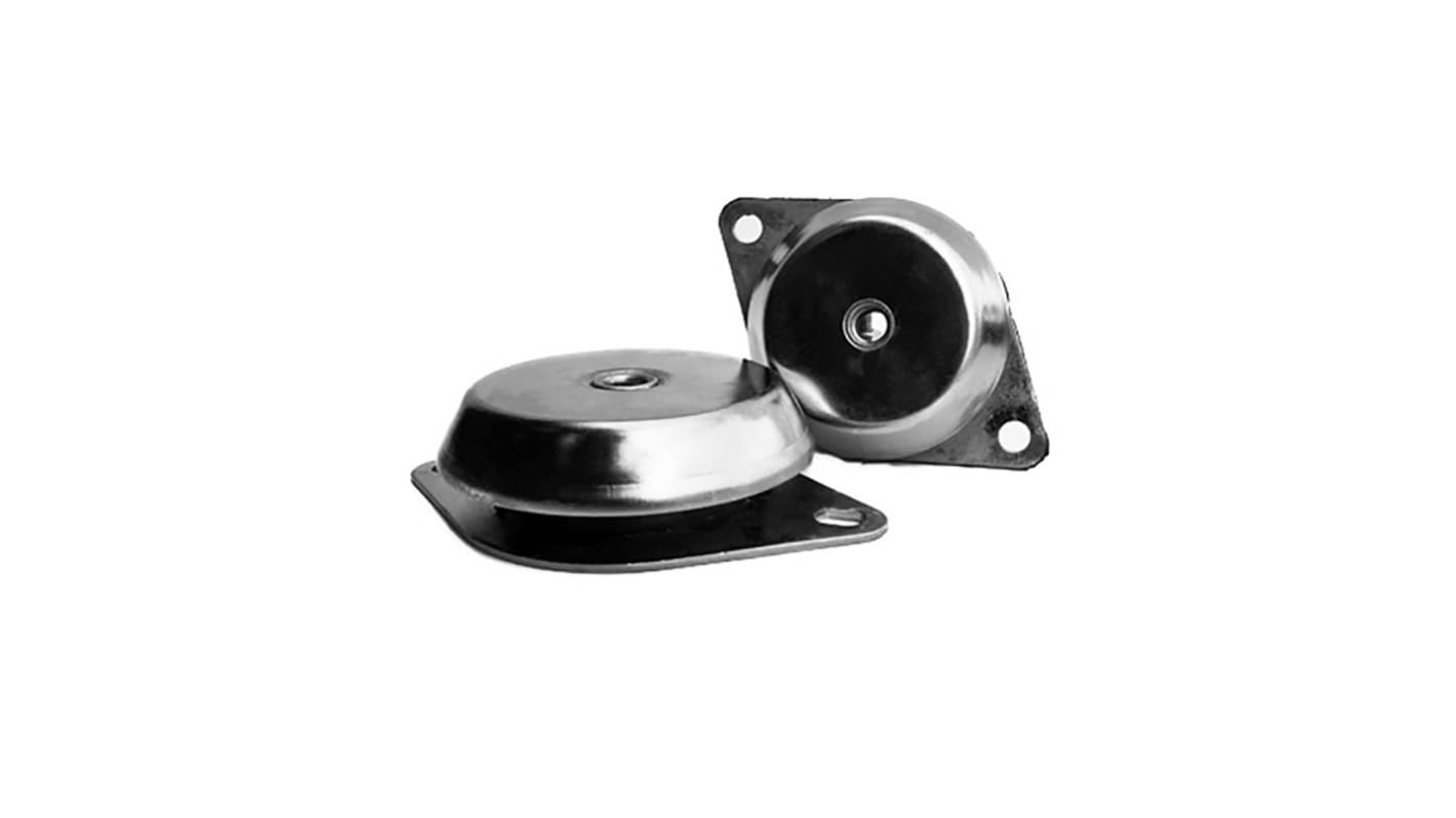 RS PRO M12 Anti Vibration Mount, Male Buffer Foot