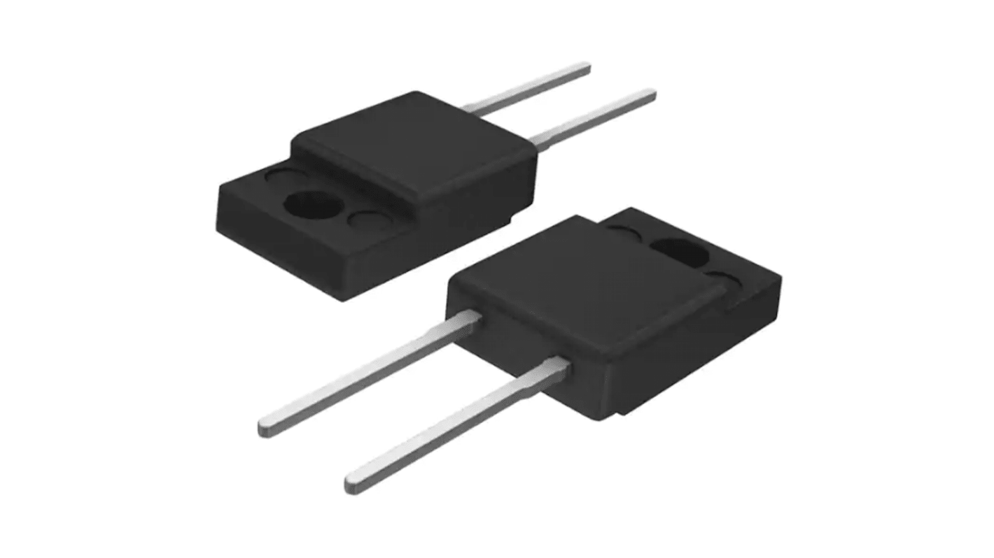 Diodo STMicroelectronics, Su foro, 15A, 200V, TO-220FPAC, Fast recovery