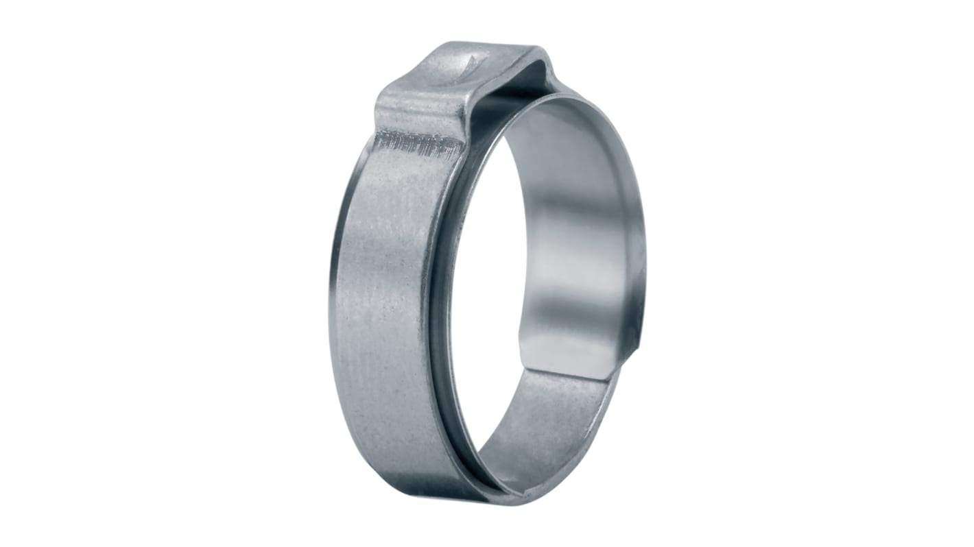 Abrazadera tipo anillo Oetiker de Acero Inoxidable, Ø int. 14.6 → 16.8mm, anch. 8.2mm