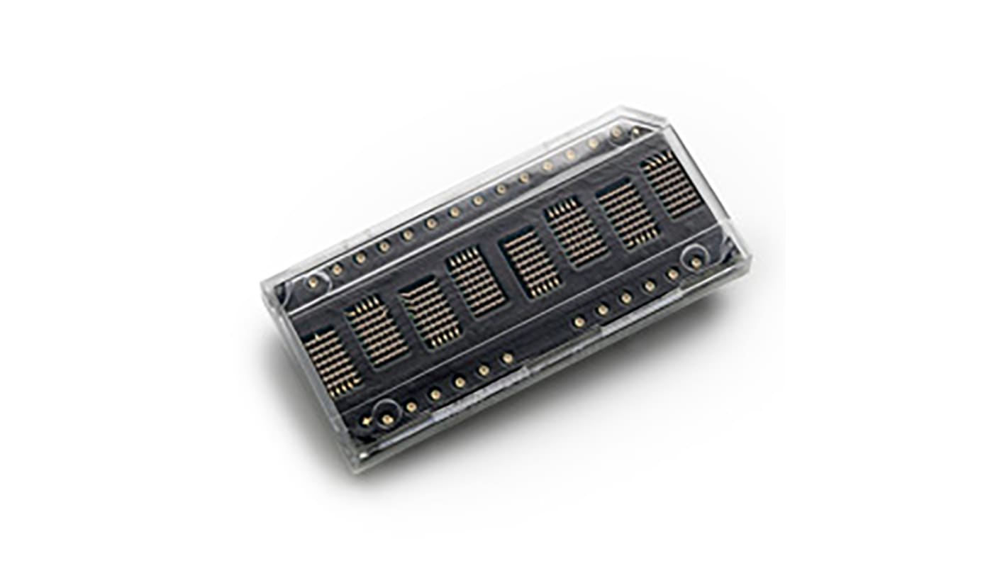 Wyświetlacz diodowy LED 8-znakowy 5 x 7 7.5 (Typ.) MCD 5 x 7, Zielony 4.8mm Broadcom 574 (typ.) nm