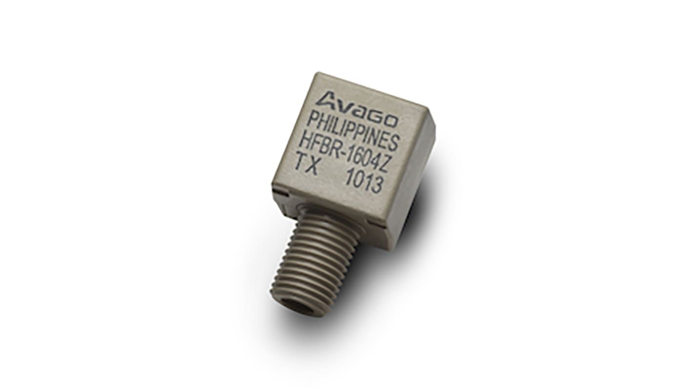 Broadcom HFBR-1604Z, 2Mbit/s Fibre Optic Transmitter 675nm SMA Connector, 22.2 x 12.7 x 12.7mm