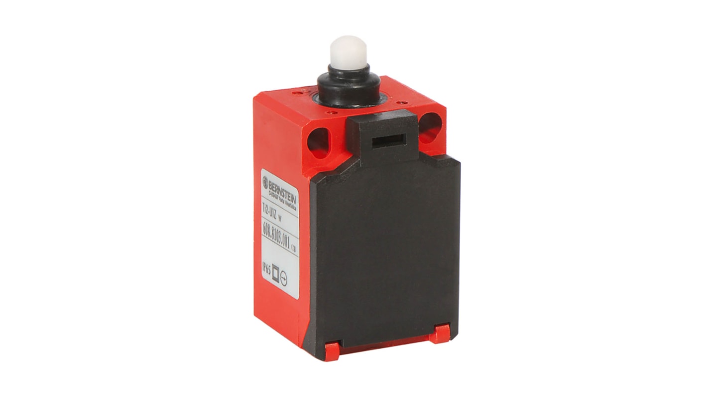 Bernstein AG TI2 Series Plunger Limit Switch, NC/NO, IP65, DPST, Thermoplastic Housing, 240V ac Max, 10A Max