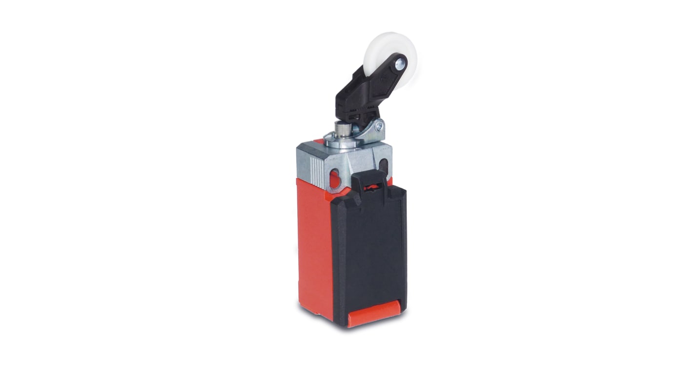 Bernstein AG IN65 Series Roller Lever Limit Switch, NC/NO, IP66, IP67, DPST, Thermoplastic Housing, 240V ac Max, 5A Max