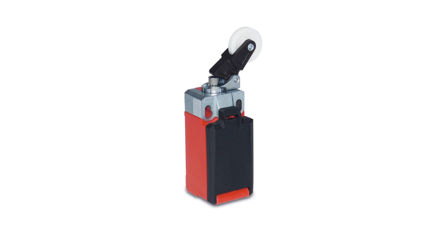 Bernstein AG IN65 Series Roller Lever Limit Switch, NC/NO, IP66, IP67, DPST, Thermoplastic Housing, 240V ac Max, 5A Max