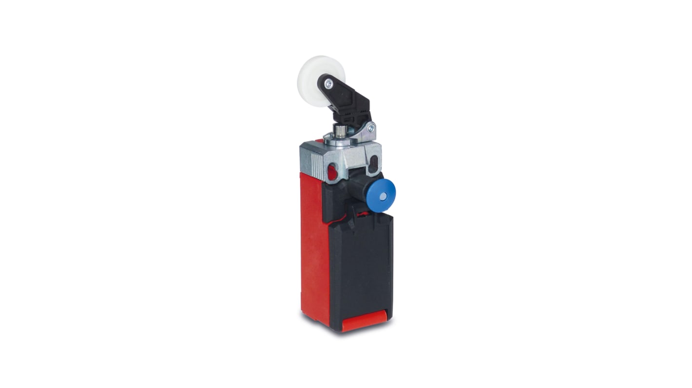 Bernstein AG I81 Series Roller Lever Limit Switch, NC/NO, IP66, IP67, DPST, Thermoplastic Housing, 240V ac Max, 5A Max