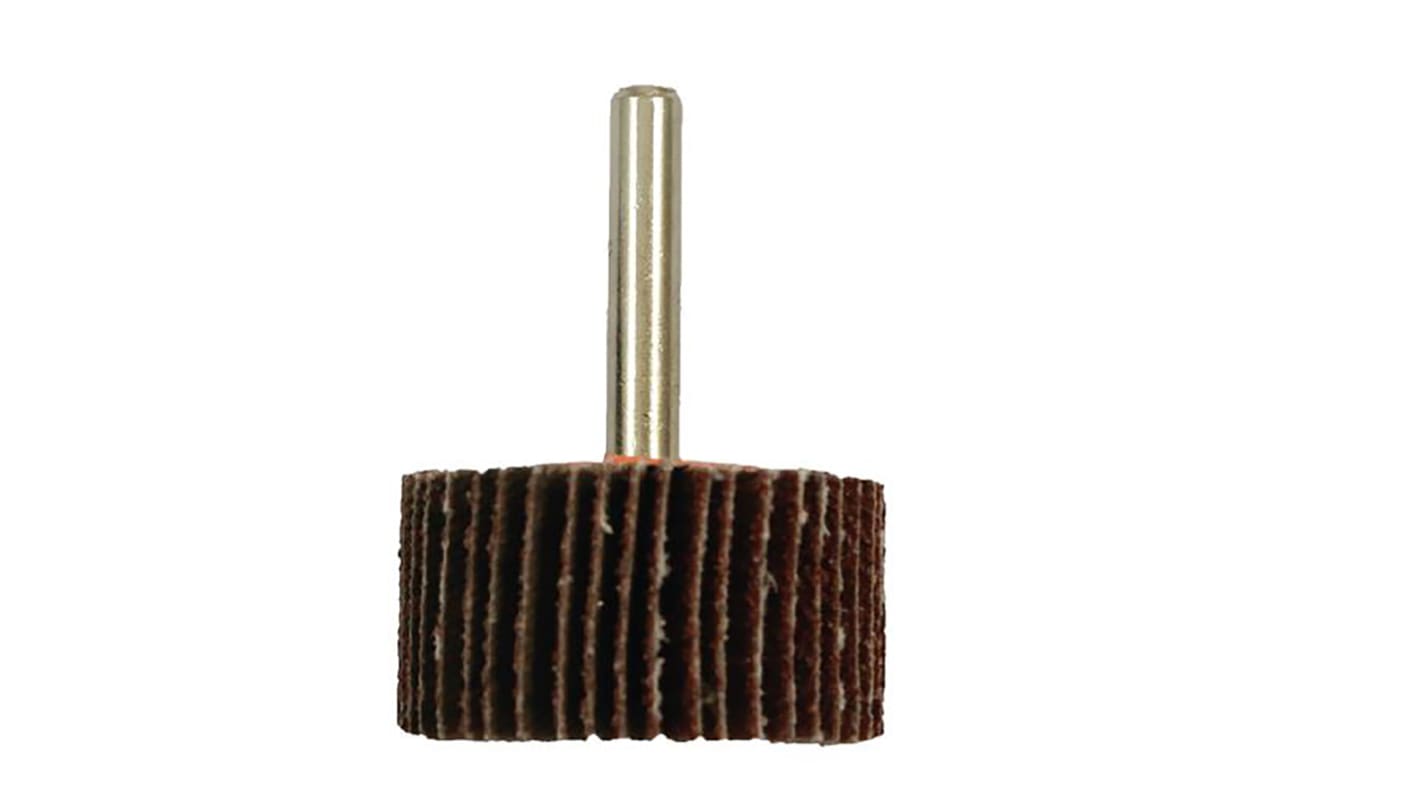 Meule abrasive, Dia. 40mm RS PRO, grain P80, Oxyde d'aluminium