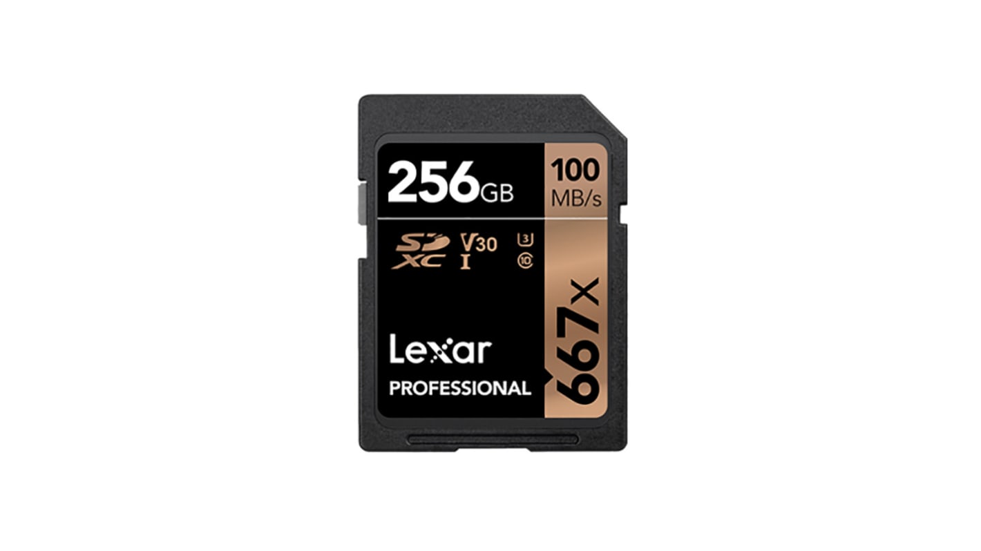 Tarjeta SD Lexar SDXC 256 GB +0 → +70°C