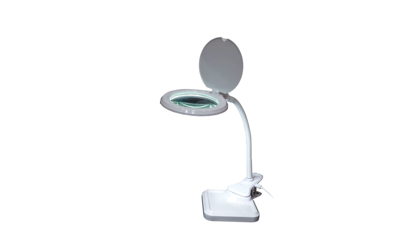 RS PRO LED Magnifying Lamp with LED Lamp, 3dioptre, 100mm Lens Dia., 100mm Lens