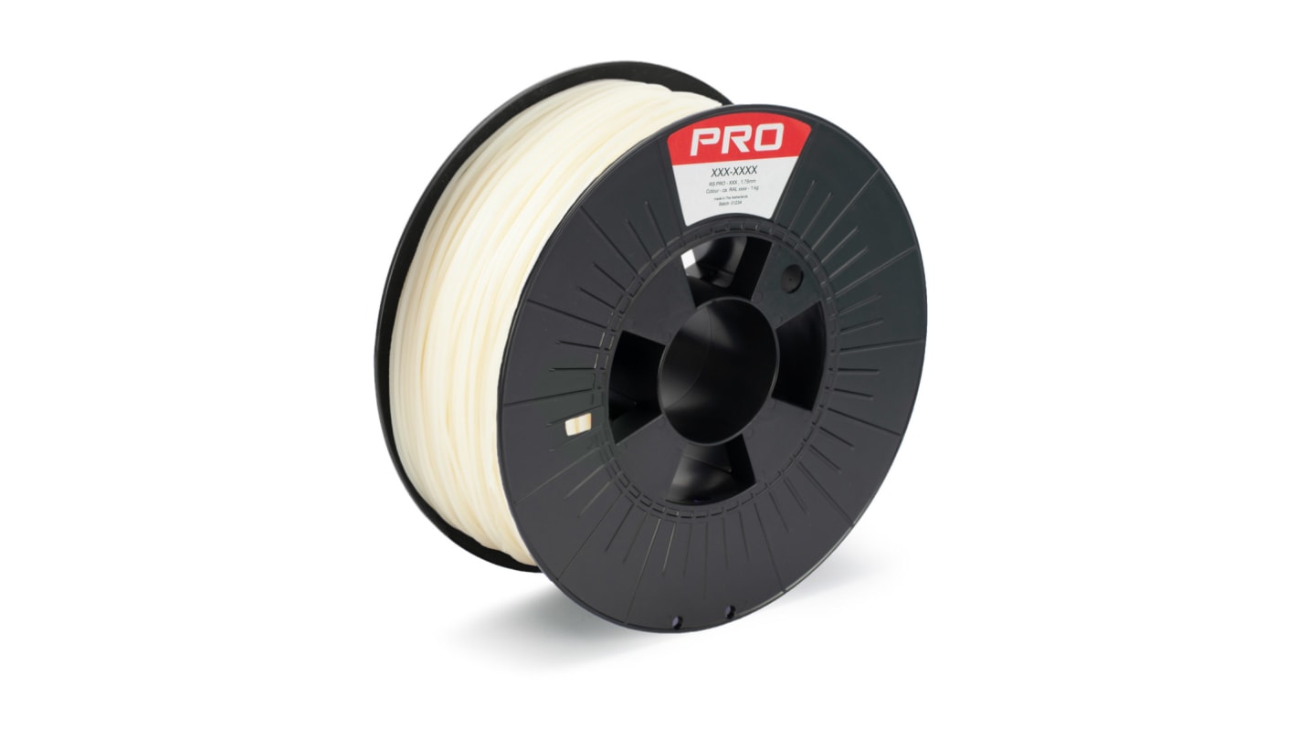 Filament pour imprimante 3D RS PRO, Support PVA-M, Ø 1.75mm, Naturel, 1kg, PVA-M