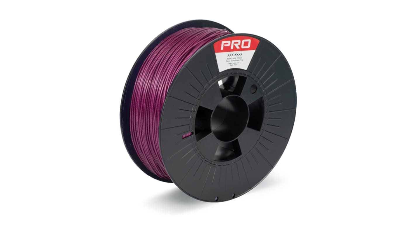 Filament pour imprimante 3D RS PRO, PLA, Ø 1.75mm, Violet, 1kg, FDM